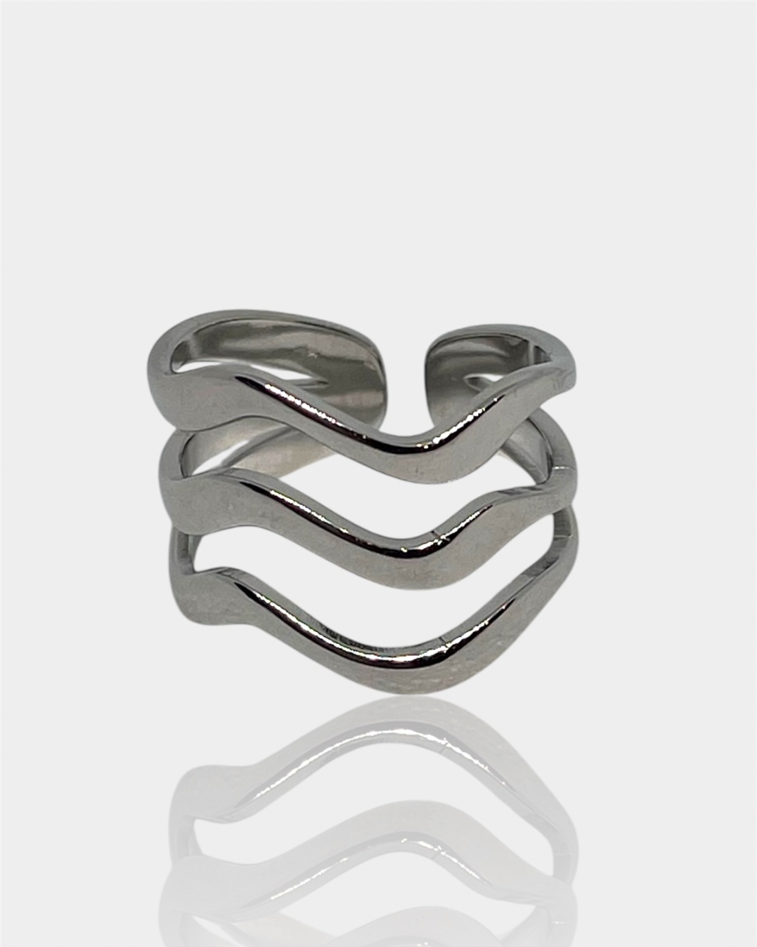 Anillo Ondina plateado