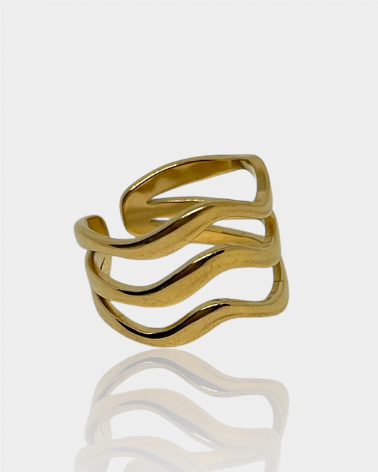 Anillo Ondina dorado