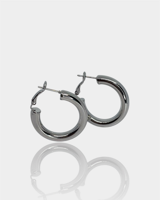 Pendientes Círcula Plateado